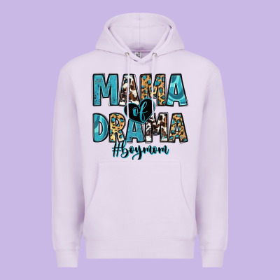 Mama Of Drama Boy Mom Premium Hoodie Designed By Zillion Design Studio