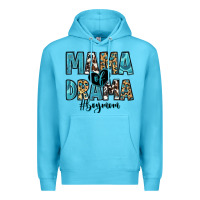 Ocean Blue mama of drama boy mom Premium Hoodie - Zillion Design Studio