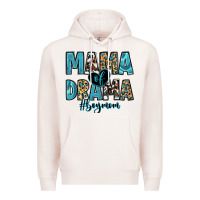 Pale Pink mama of drama boy mom Premium Hoodie - Zillion Design Studio