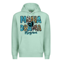 Seafoam mama of drama boy mom Premium Hoodie - Zillion Design Studio