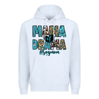 White mama of drama boy mom Premium Hoodie - Zillion Design Studio