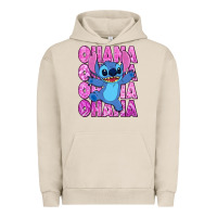 Pigment French Oak ohana stitch Urban Hoodie - Zillion Design Studio