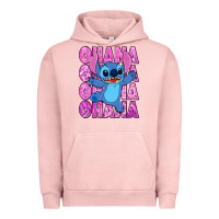 Pigment Salmon ohana stitch Urban Hoodie - Zillion Design Studio