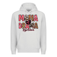 Dove Grey mama of drama girl mom Premium Hoodie - Zillion Design Studio