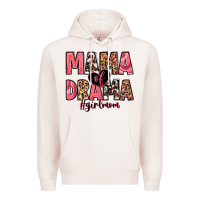 Pale Pink mama of drama girl mom Premium Hoodie - Zillion Design Studio