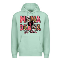 Seafoam mama of drama girl mom Premium Hoodie - Zillion Design Studio