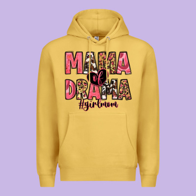 Mama Of Drama Girl Mom Premium Hoodie Designed By Zillion Design Studio