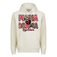 Oatmeal Heather mama of drama girl mom Premium Hoodie - Zillion Design Studio