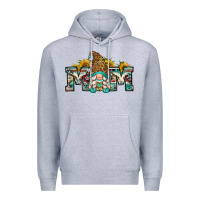 Heather Grey mom gnome Premium Hoodie - Zillion Design Studio
