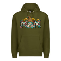 Army Green mom gnome Premium Hoodie - Zillion Design Studio