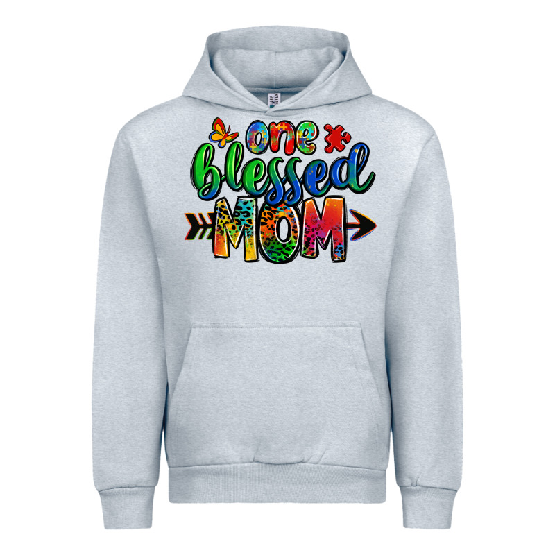 One Blessed Mom Autism Urban Hoodie by Zillion Design Studio | Teevron