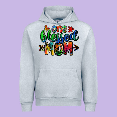 One Blessed Mom Autism Urban Hoodie Designed By Zillion Design Studio
