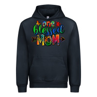 Navy one blessed mom autism Urban Hoodie - Zillion Design Studio