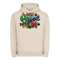 Pigment French Oak one blessed mom autism Urban Hoodie - Zillion Design Studio