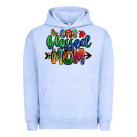 Pigment Grape Ice one blessed mom autism Urban Hoodie - Zillion Design Studio
