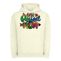 Pigment Pistachio one blessed mom autism Urban Hoodie - Zillion Design Studio