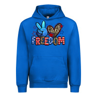 Cobalt peace love freedom Urban Hoodie - Zillion Design Studio