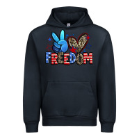 Navy peace love freedom Urban Hoodie - Zillion Design Studio