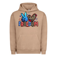 Pigment Burro peace love freedom Urban Hoodie - Zillion Design Studio