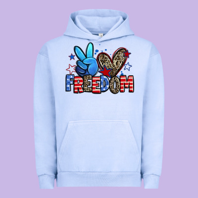 Peace Love Freedom Urban Hoodie Designed By Zillion Design Studio
