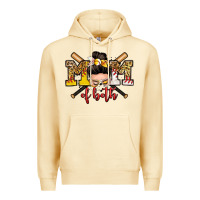 Pina Colada mom of both baseball and softball messy bun Premium Hoodie - Zillion Design Studio