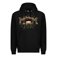 Black mom of both boys messy bun Premium Hoodie - Zillion Design Studio