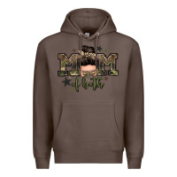 Coffee mom of both boys messy bun Premium Hoodie - Zillion Design Studio