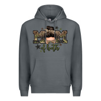 Rock mom of both boys messy bun Premium Hoodie - Zillion Design Studio
