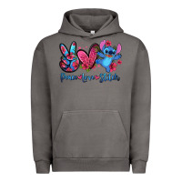 Peace Love Stitch Urban Hoodie | Teevron