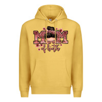 Antique Gold mom of both messy bun Premium Hoodie - Zillion Design Studio
