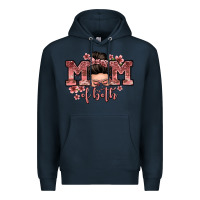 Navy mom of both messy bun Premium Hoodie - Zillion Design Studio