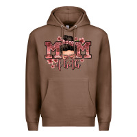 Chestnut mom of both messy bun Premium Hoodie - Zillion Design Studio