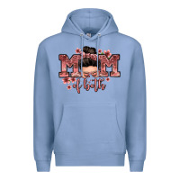Colony Blue mom of both messy bun Premium Hoodie - Zillion Design Studio