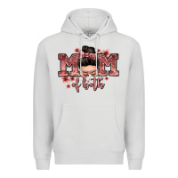 Dove Grey mom of both messy bun Premium Hoodie - Zillion Design Studio