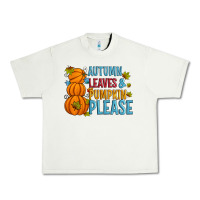 Pistachio Autumn leaves and pumpkin please Urban Heavy Tee - Artiststas