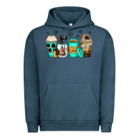 Pigment Midnight Navy photography coffee cups Urban Hoodie - Zillion Design Studio