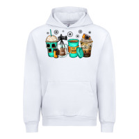 White photography coffee cups Urban Hoodie - Zillion Design Studio