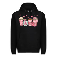 Black mother's day floral coffee cups Premium Hoodie - Zillion Design Studio