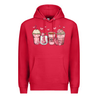 Mother's Day Floral Coffee Cups Premium Hoodie | Teevron
