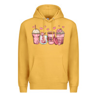 Mustard mother's day floral coffee cups Premium Hoodie - Zillion Design Studio