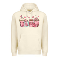 Sandshell mother's day floral coffee cups Premium Hoodie - Zillion Design Studio