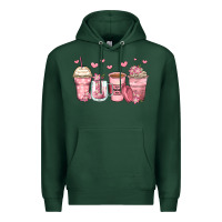 Sports Green mother's day floral coffee cups Premium Hoodie - Zillion Design Studio