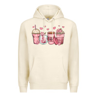 Tofu mother's day floral coffee cups Premium Hoodie - Zillion Design Studio