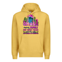 Antique Gold ohana means family Premium Hoodie - Zillion Design Studio