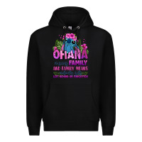 Black ohana means family Premium Hoodie - Zillion Design Studio