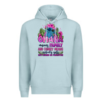 Blue Mist ohana means family Premium Hoodie - Zillion Design Studio