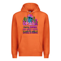 Carrot ohana means family Premium Hoodie - Zillion Design Studio