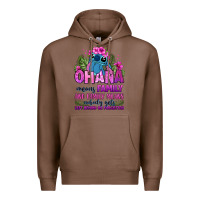 Chestnut ohana means family Premium Hoodie - Zillion Design Studio