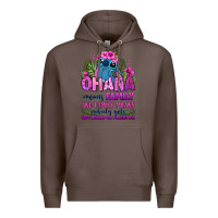 Coffee ohana means family Premium Hoodie - Zillion Design Studio