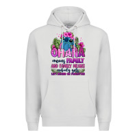 Dove Grey ohana means family Premium Hoodie - Zillion Design Studio